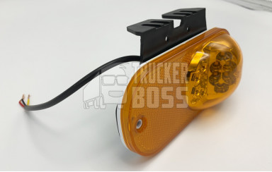 Габаритный фонарь Желтый 24v 2 стороны LED