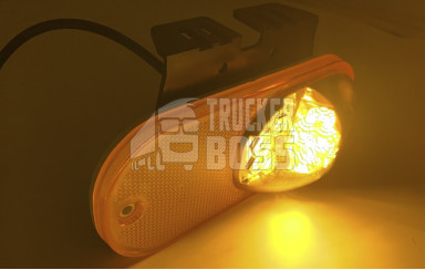 Габаритный фонарь Желтый 24v 2 стороны LED