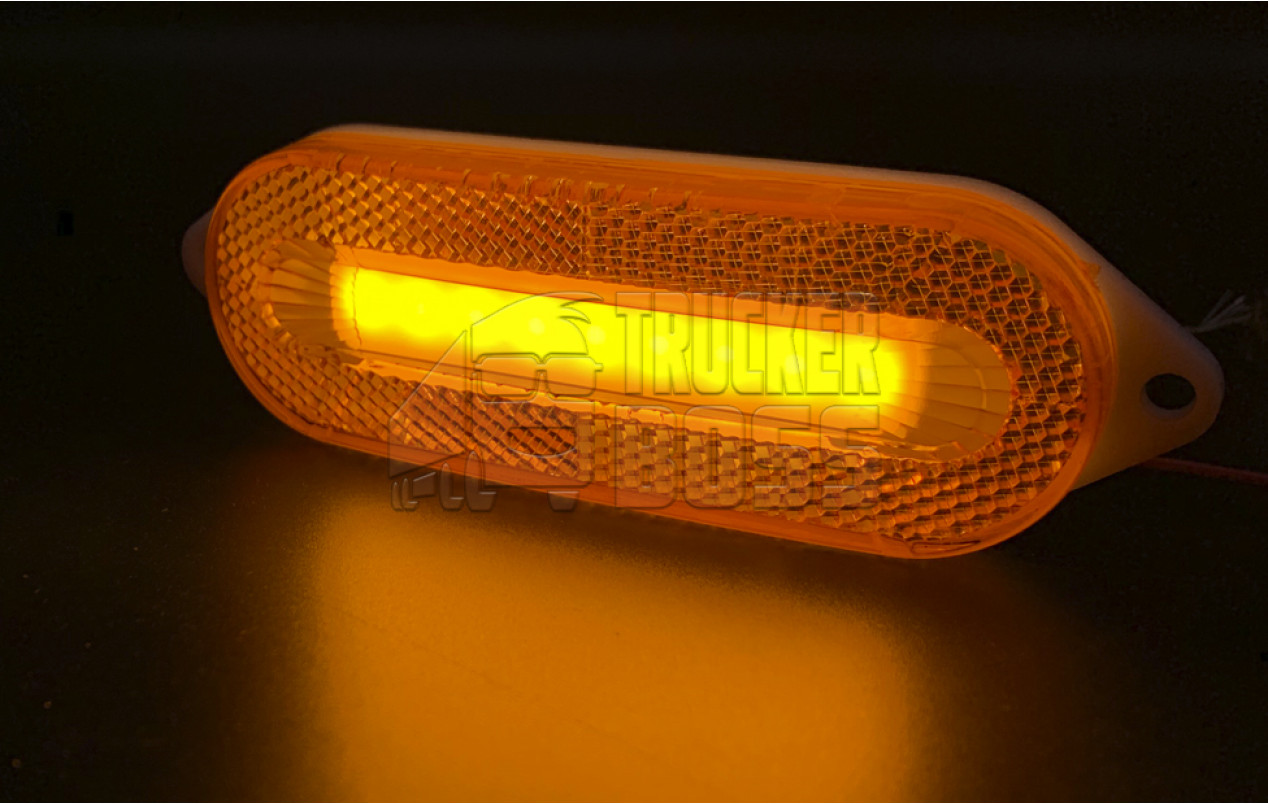 Габаритный фонарь Желтый неон LED 24v BAD