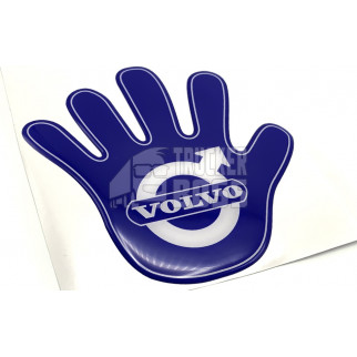 Силиконовая наклейка рука "VOLVO"