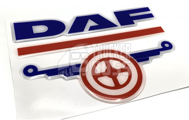 Силіконова наклейка емблема велика "DAF"