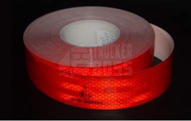Стрічка світловідбивна для маркування червона 50м Е13