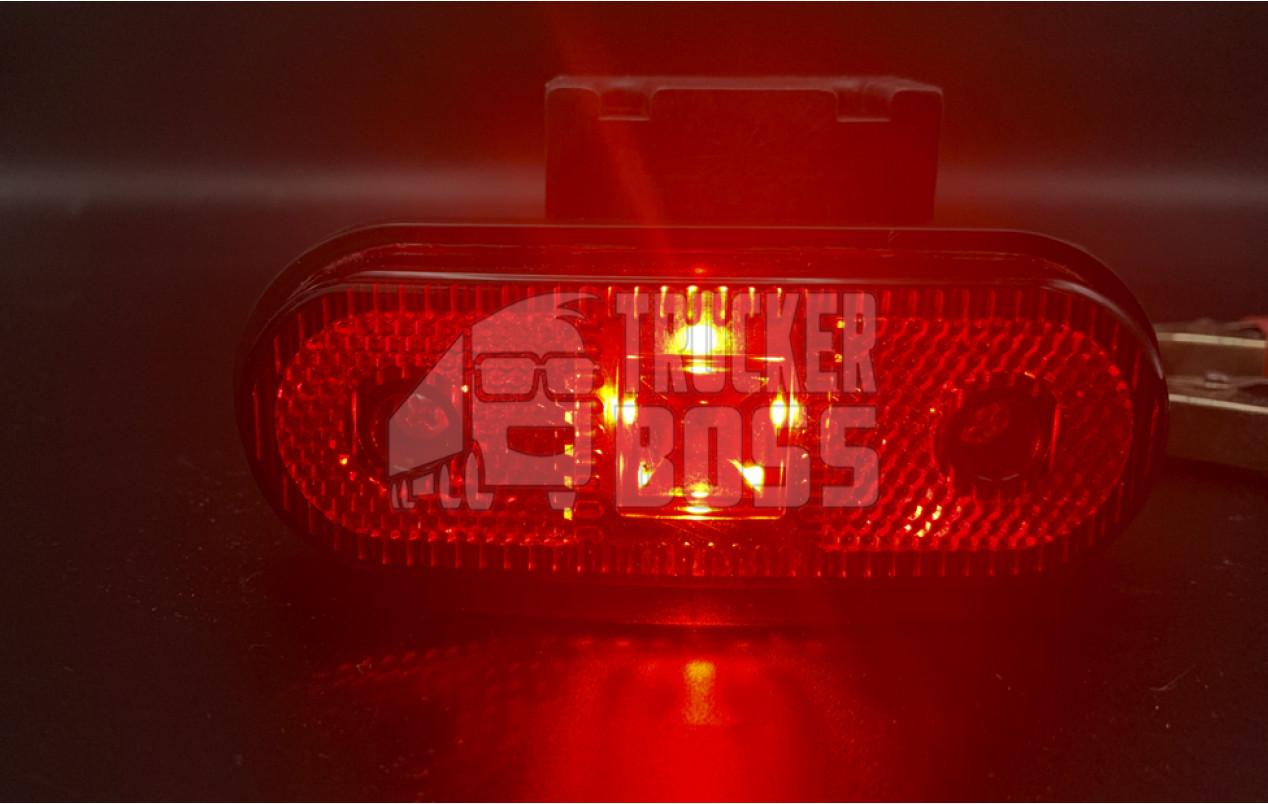 Габаритный фонарь светодиодный Красный 24v LED ISS