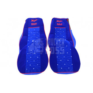 Чехлы на сиденья велюровые DAF XF105-106 Синие