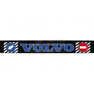 Брызговик резиновый на задний бампер с надписью "VOLVO" Синего цвета 2400*350мм