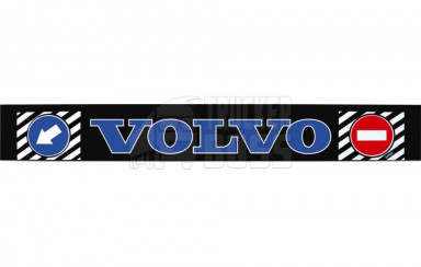 Бризковик гумовий на задній бампер з написом "VOLVO" Синього кольору 2400*350мм