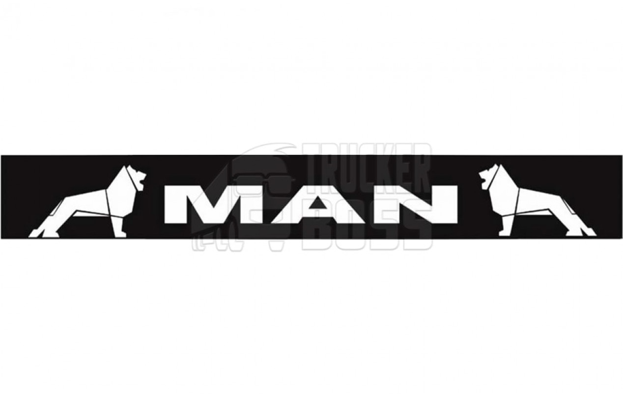 Брызговик резиновый на задний бампер с надписью "MAN" 2400*350мм