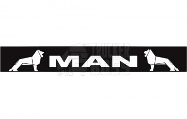 Брызговик резиновый на задний бампер с надписью "MAN" 2400*350мм