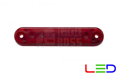 Габаритный фонарь светодиодный Красный 24v 6LED Carmos