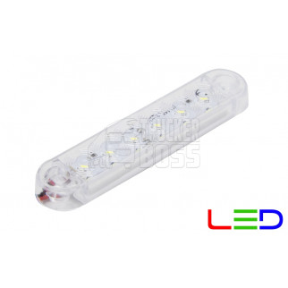 Габаритный фонарь светодиодный Белый 24v 6LED Carmos