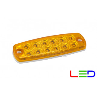 Габаритный фонарь Желтый 24v 12LED Carmos