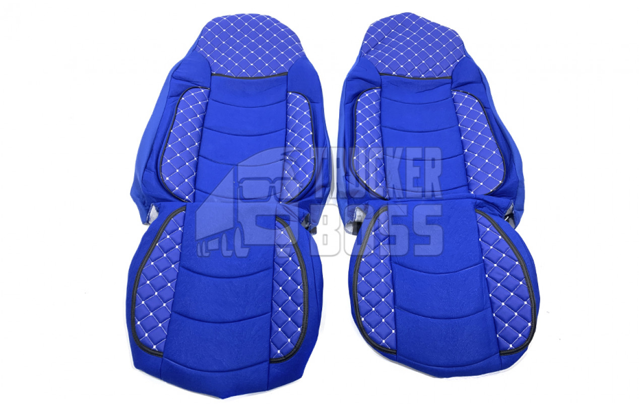 Чехлы на сиденье DAF XF 95-105 (Узкие сиденья) Синие 