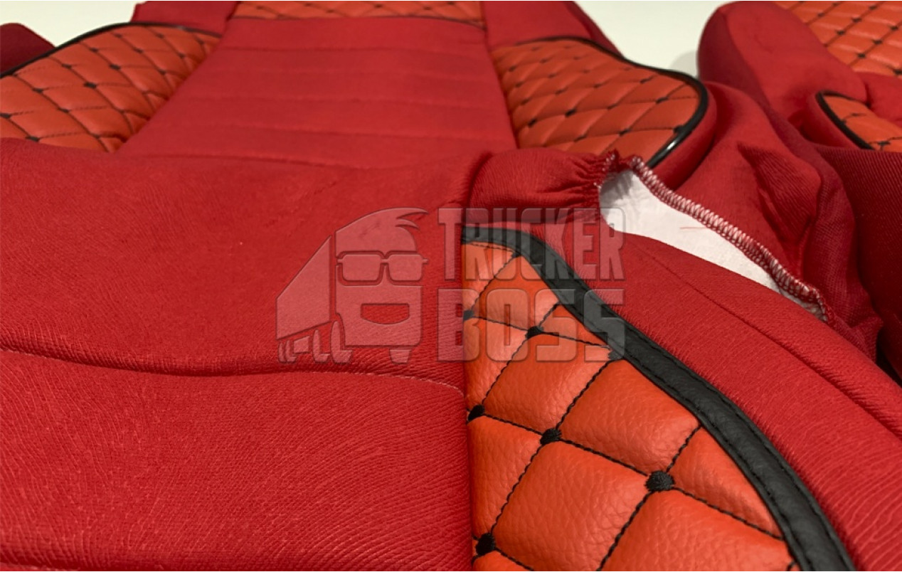 Чехлы на сиденье MAN TGX (2007/2014) Красные