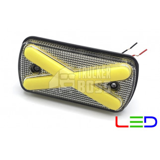 Габаритний ліхтар Неон Жовтий 12-24v LED BAD