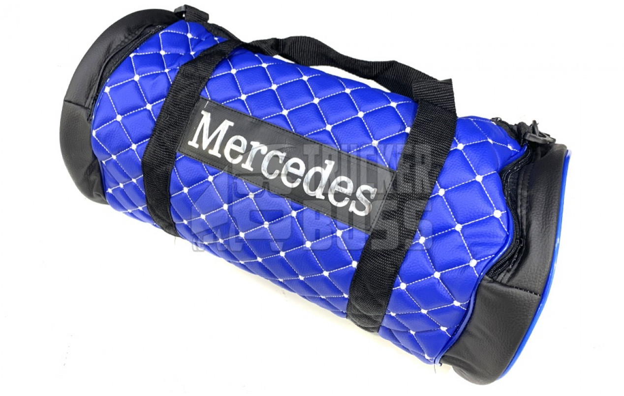 Сумка с логотипом "MERCEDES" Синяя из экокожи 500х230