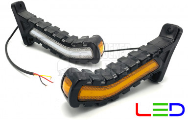 Ліхтар габаритний ріг, "Динамічний поворот" LED 15 см 24v