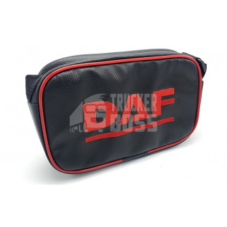 Сумка з логотипом "DAF" Червона з екошкіри