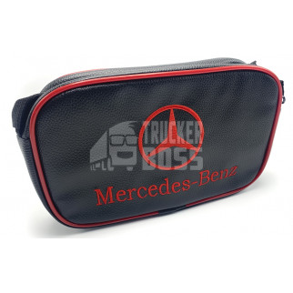 Сумка с логотипом "MERCEDES" Красная из экокожи