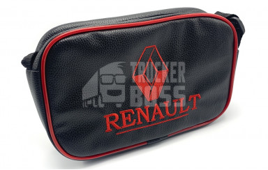 Сумка с логотипом "RENAULT" Красная из экокожи