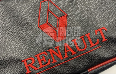 Сумка с логотипом "RENAULT" Красная из экокожи