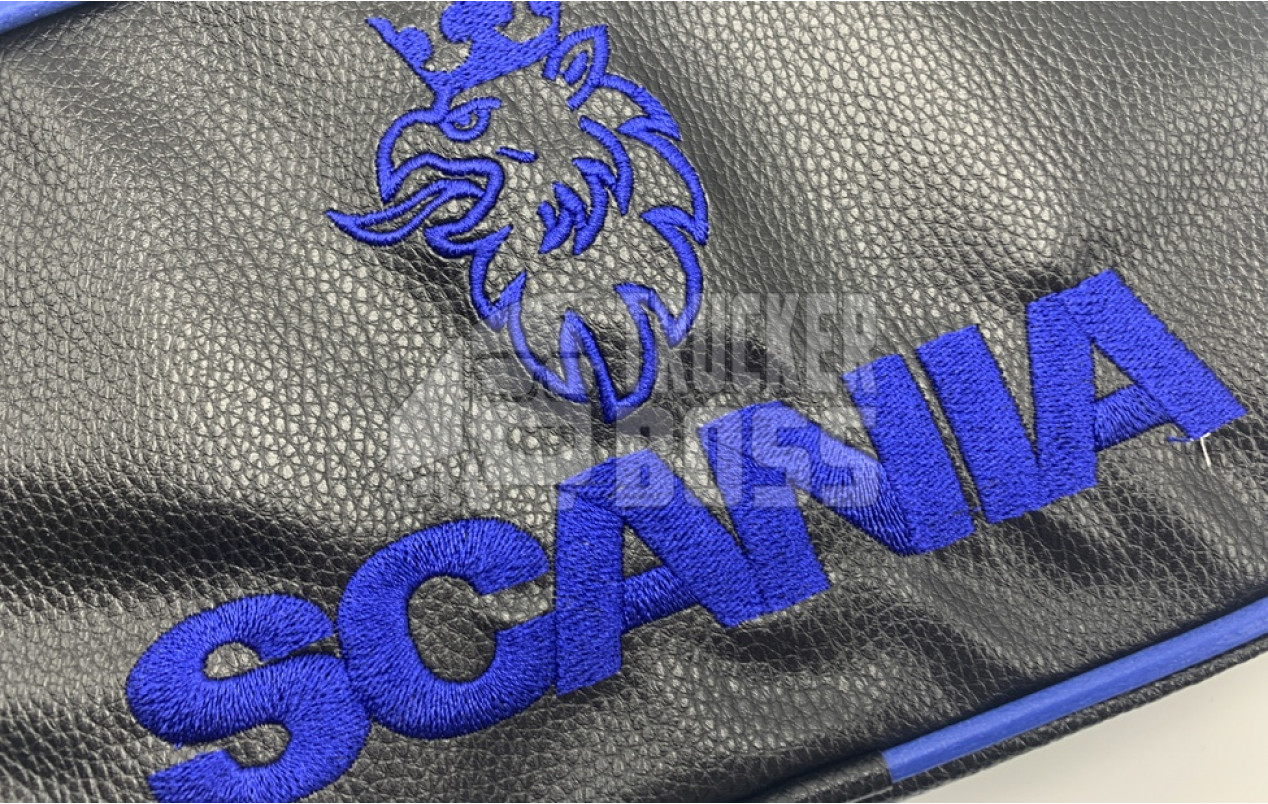 Сумка з логотипом "SCANIA" Синя з екошкіри