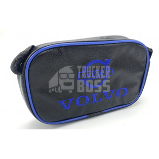 Сумка з логотипом "VOLVO" Синя з екошкіри