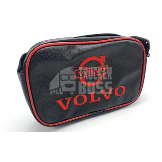 Сумка с логотипом "VOLVO " Красная из экокожи