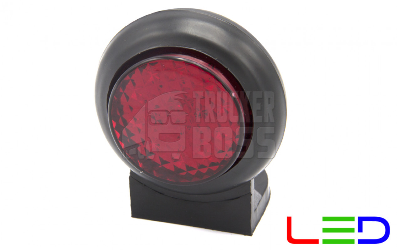 Габаритный фонарь светодиодный Красный 12-24v 10LED FR