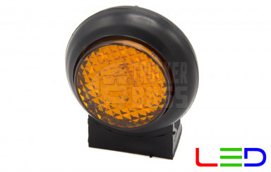Габаритный фонарь светодиодный Желтый 12-24v 10LED FR