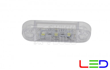 Габаритный фонарик светодиодный Белый 12-24v 3LED FR