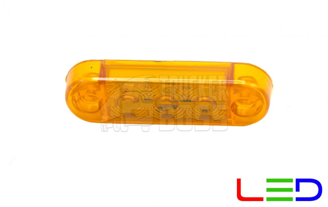 Габаритный фонарик светодиодный Желтый 12-24v 3LED FR