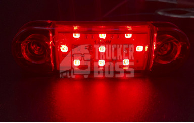 Габаритный фонарик светодиодный Красный 12-24v LED