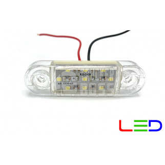 Габаритный фонарик светодиодный Белый 12-24v 9LED FR