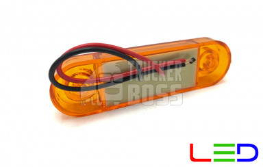 Габаритный фонарик светодиодный Желтый 12-24v 9LED FR