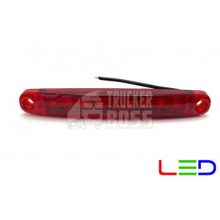 Габаритный фонарь Красный 12-24v 9LED FR