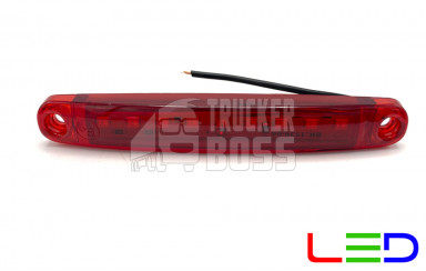 Габаритный фонарь Красный 12-24v 9LED FR