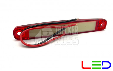 Габаритный фонарь Красный 12-24v 9LED FR