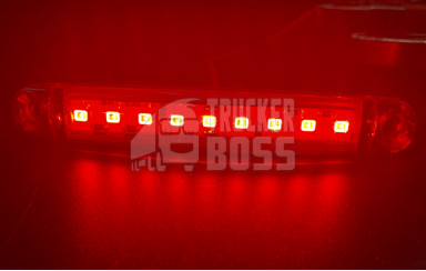 Габаритный фонарь Красный 12-24v 9LED FR