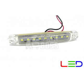 Габаритний ліхтар Білий 12-24v 9LED FR