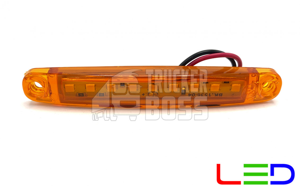 Габаритний ліхтар Жовтий 12-24v 9LED FR