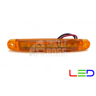 Габаритний ліхтар Жовтий 12-24v 9LED FR