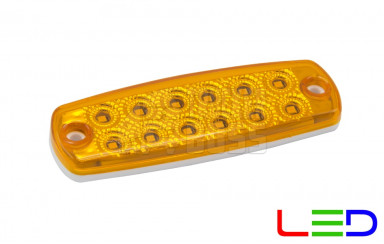 Габаритный фонарь Желтый 12-24v 12LED FR