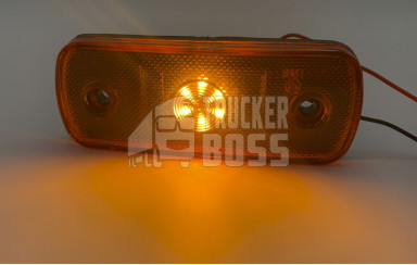 Габаритный фонарь Желтый 12-24v FR 6LED