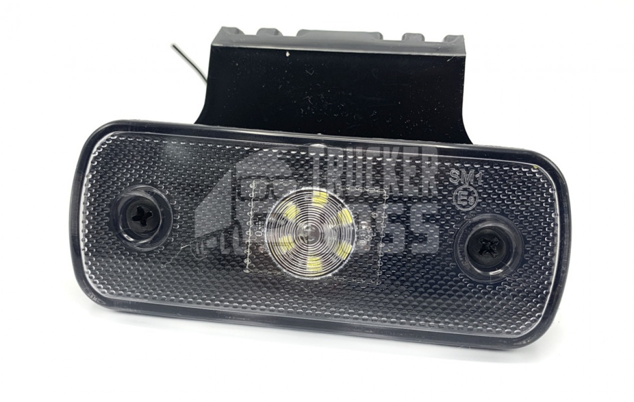 Габаритный фонарь Белый 12-24v с кронштейном FR 6LED