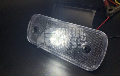 Габаритный фонарь Белый 12-24v с кронштейном FR 6LED