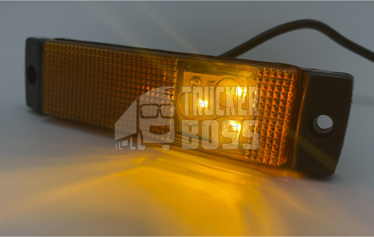 Ліхтарик габаритний KRONE діодний жовтий 12-24v 3LED FR