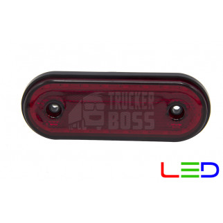 Габаритный фонарь Красный с кронштейном 12-24v 20LED FR