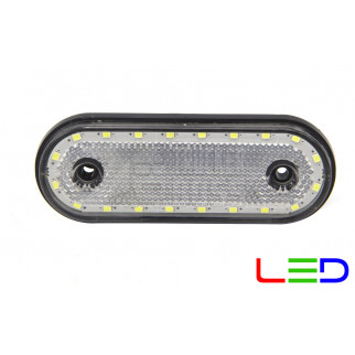 Габаритный фонарь белый с кронштейном 12-24v 20LED FR