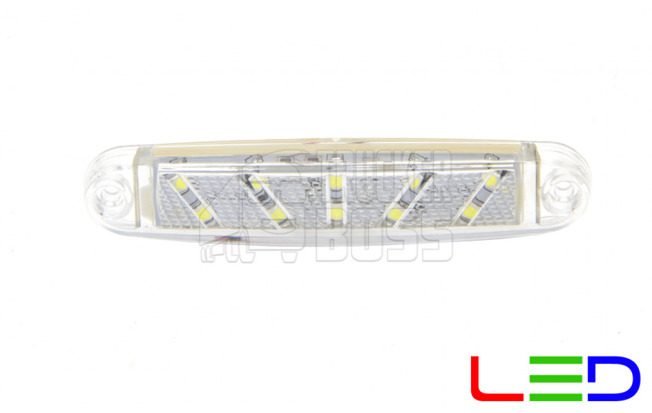 Габаритный фонарь Белый 12-24v 10LED FR