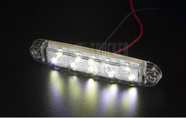 Габаритный фонарь Белый 12-24v 10LED FR